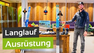 Langlauf Die richtige Ausrüstung für Klassisch und Skating [upl. by Ahkeber]