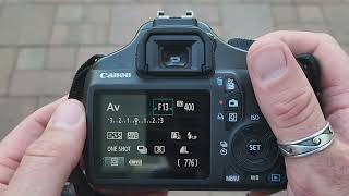 How to Change the Aperture or Fstop on a Canon DSLR [upl. by Stig]