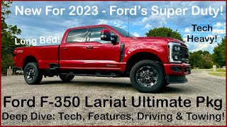 2023 Ford F350 SRW Lariat Ultimate Super Duty  A Detailed Look at the Features and Tech [upl. by Mandy]