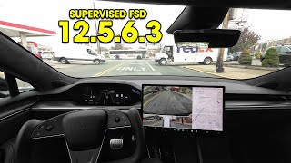 Tesla FSD Supervised 12563  Regression Test [upl. by Puna782]