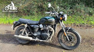 Triumph Bonneville T100  quick first ride impressions [upl. by Mann935]