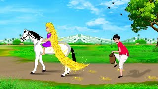 लालची रानी के सुनहरे बाल  Hindi Story  Hindi Kahaniya  Moral Stories  cartoon story [upl. by Troc]