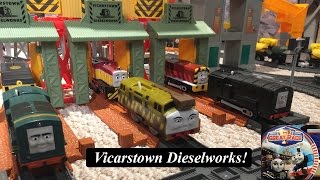 Thomas and Friends Sodor LandmarkTrackmaster Vicarstown Dieselworks [upl. by Altaf658]