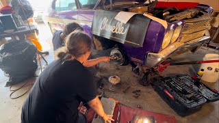 Converting the Drum Breaks to Disk Breaks on the 1970 Chevelle [upl. by Irakab]