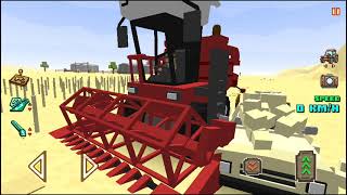 Blocky Farm Racing amp Simulator2  Agricultural vehicle  Android Gameplay [upl. by Sirmons660]