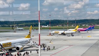 Planespotting at Kraków Airport Poland [upl. by Liakim]