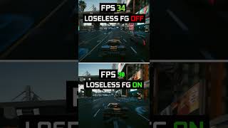 Cyberpunk 2077 Looseless scaling FG OFF vs ON [upl. by Anneh]