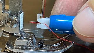 An EASY WAY to Thread a Sewing Machine Needle  Great for Seniors  Dritz Needle Threader [upl. by Tedra]