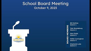 Lake County School Board Meeting October 9 2023 [upl. by Gilud616]