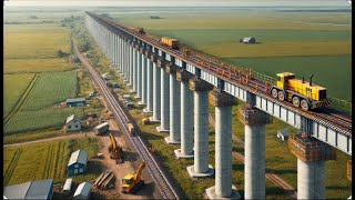 Amazing Modern Fastest Bridge Construction Methods  Building The Worlds Longest Suspension Bridge [upl. by Krys562]