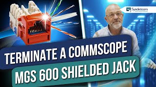 How to Terminate a Commscope MGS 600 Shielded Jack  Tutorial [upl. by Ahseit]