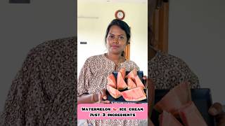 Homemade watermelon 🍉 ice cream homemadeicecream manamwithsathya icecreammaking ytshorts [upl. by Lacey]