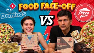 Food FaceOff  Dominos Vs Pizza Hut 🍕 [upl. by Gabi]