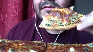 Asmr 183 Spinach White Pizza [upl. by Barncard]