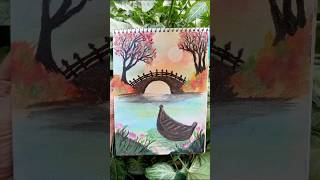 hajrahfamilyvlog subhanallah beautiful scenery art love shorts videopainting [upl. by Zzahc]