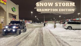 HEAVY SNOWFALL IN BRAMPTON CANADA [upl. by Spike]