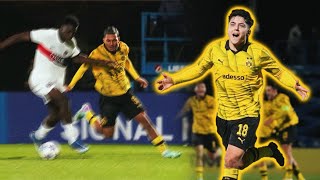 U19 siegt gegen Paris und löst das Ticket für die Playoffs  BVB  Paris 20  Highlights [upl. by Gibbeon878]