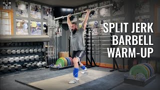 Split Jerk Barbell Warmup [upl. by Atnamas]