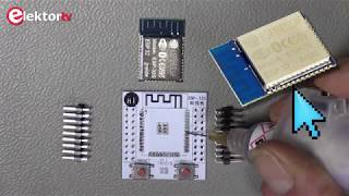 How to solder the castellatededgeplated ESP32 module on a PCB [upl. by Ybab]