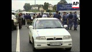 SOUTH AFRICA TAXIVAN DRIVERS VIOLENT PROTEST [upl. by Akenahc]