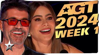 Americas Got Talent 2024 ALL AUDITIONS  Week 1 [upl. by Lorenz]