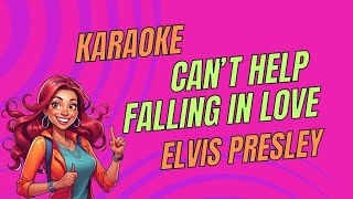 Elvis Presley  Cant Help Falling in Love  Karaoke Version  Sing Along karaoke elviskaraoke [upl. by Galen]