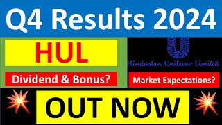 HUL Q4 results 2024  Hindustan Unilever results today  HUL Share News  HUL Share Dividend [upl. by Arden738]