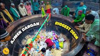 Worlds Biggest Ajmer Sharif Dargah 4800 Kg Kadai Daily 5000 Kg Kesari Rice Bulk Making l Ajmer Food [upl. by Cherri]