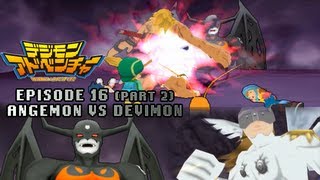 Digimon Adventure PSP  Walkthrough Episode 16 Part 2  Angemon vs Devimon [upl. by Sedda]