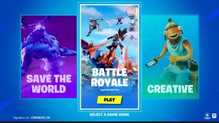 How to get the old menu screen in Fortnite [upl. by Norrej]