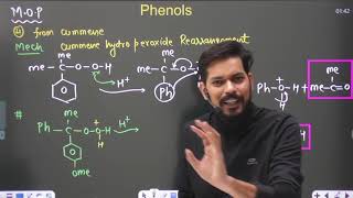 Alcohols Ethers and Phenols । Class12 L4  Complete Phenols pankaj sir [upl. by Nosahc]