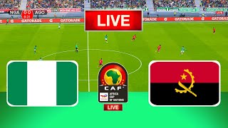 LIVE🔴 Nigeria Vs Angola  Africa Cup of Nations  Quarterfinal  Live Football Match Today [upl. by Olegna]