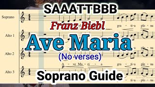 AVE MARIA Franz Biebl Soprano Guide [upl. by Brechtel]