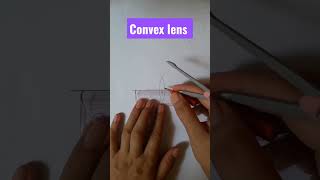 How to draw convex lens easily shorts ytshorts convex convexlens convexmirror convexlens yt [upl. by Affra]