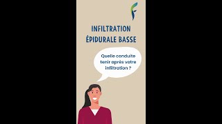 Infiltration épidurale basse [upl. by Feltie]