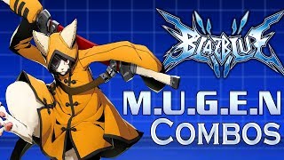 【MUGEN】Blazblue  JUBEI COMBOS ➤ コンボ集 [upl. by Aital330]