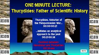 Thucydides Father of Scientific History  ONEMINUTE LECTURE  Brett Robbins [upl. by Allehs881]