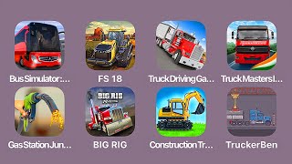 Bus Simulator UltimateFarming Simulator 18Truck DrivingTruck Masters IndiaGas Station Simulator [upl. by Abbotsun]