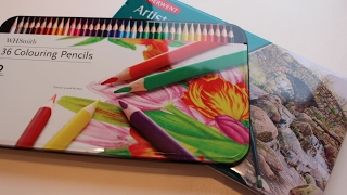 Derwent Artists Pencils  WH Smith Colouring Pencils  Review [upl. by Einavoj]