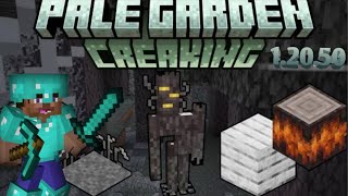 minecraft pale garden  First time going in pale garden minecraft survival series part 8 mincraft [upl. by Gnilsia]