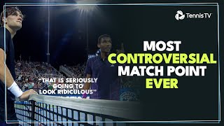 The Most CONTROVERSIAL Match Point Ever  Draper vs AugerAliassime Cincinnati 2024 [upl. by Kerred]