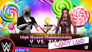 WWE 2k24 Candy Land Universe  V VS Xia Li [upl. by Bik]