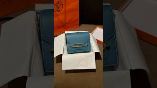 Hermes roulis bag unboxing bag hermesbag fashion luxury chanel chanelbag hermes [upl. by Balac646]