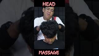 head massage with oil massage massagetherapy asmr shorts [upl. by Nedle]