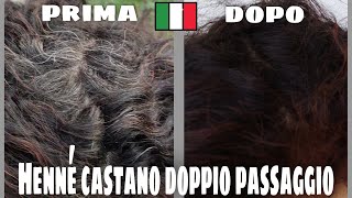 Henné castano passo a passo doppio passaggio [upl. by Magel868]