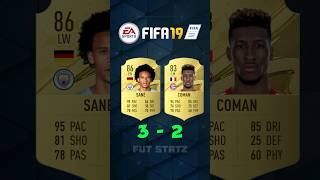 Sane vs Coman FIFA Evolution fc25 fc25rating [upl. by Nebra]