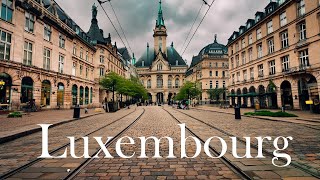 Luxembourg 🇱🇺 walking tour 4K 60fps  Small and richest country in the Europe 🇪🇺 [upl. by Ecnarepmet]