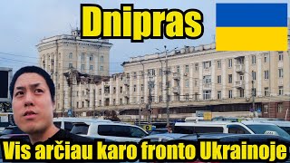 Važiavau į Rytų Ukrainos miestą Dnipras Ukraina Truputį bijojau [upl. by Sennahoj977]