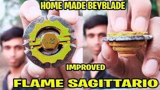 Sagittario Beyblade Making  how to make Beyblade  Homemade Beyblade [upl. by Newell]