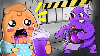 Baby Nuggy DELICIOUS GRIMACE SHAKE Cartoon Animation [upl. by Mesics]